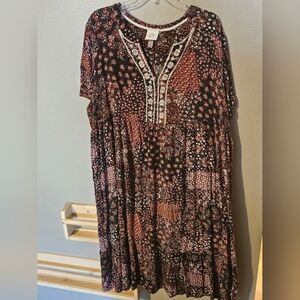 Bohemian Patchwork Dress Knox Rose